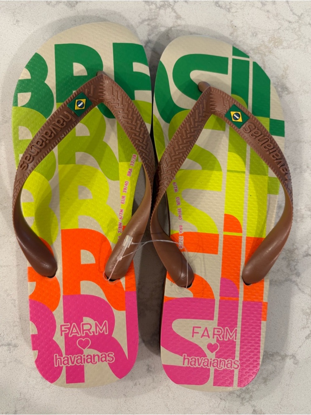Havaianas Brasil Farm Multicolor Flip Flops